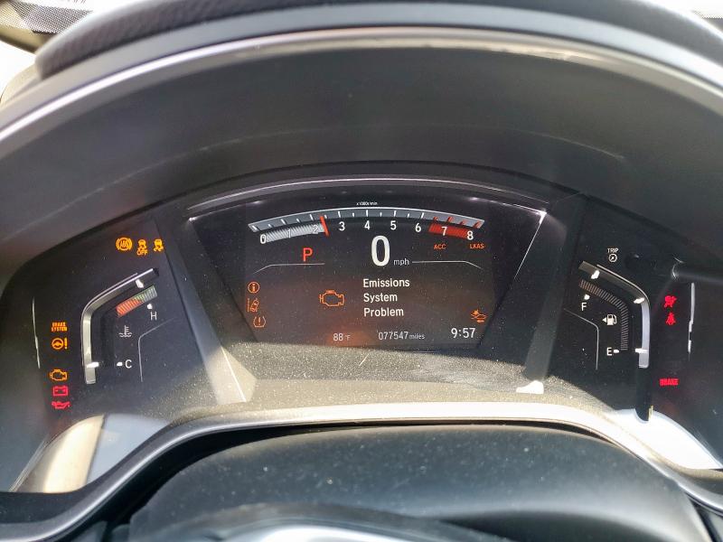 5J6RW1H8XKA046495 - 2019 HONDA CR-V EXL თეთრი ფოტო 9