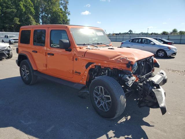 1C4PJXEG7SW593558 - 2025 JEEP WRANGLER SAHARA ნარინჯისფერი ფოტო 4