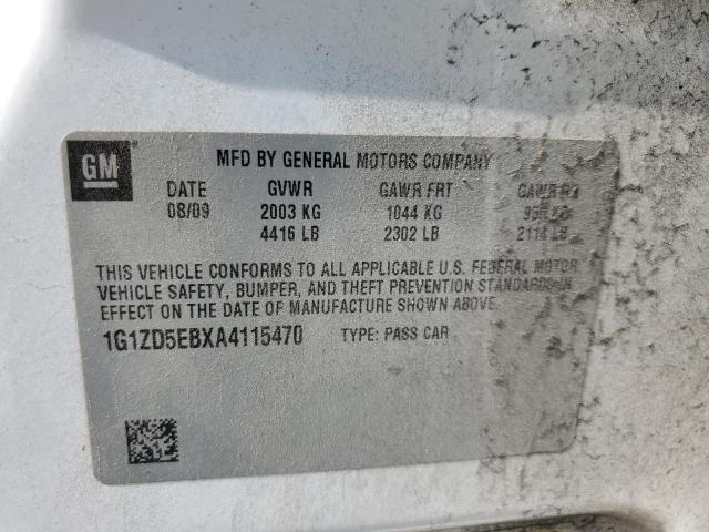 1G1ZD5EBXA4115470 - 2010 CHEVROLET MALIBU 2LT WHITE photo 13