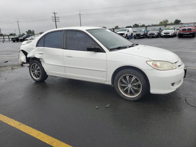 JHMES16575S002668 - 2005 HONDA CIVIC LX WHITE photo 4
