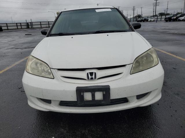 JHMES16575S002668 - 2005 HONDA CIVIC LX WHITE photo 5