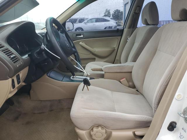 JHMES16575S002668 - 2005 HONDA CIVIC LX WHITE photo 7