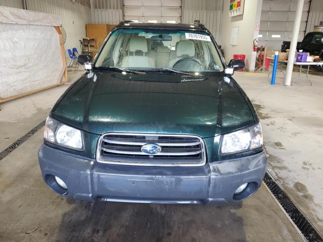 JF1SG63603H766782 - 2003 SUBARU FORESTER 2.5X GREEN photo 5