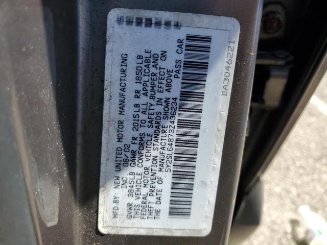 5Y2SL64873Z436234 - 2003 PONTIAC VIBE GRAY photo 12