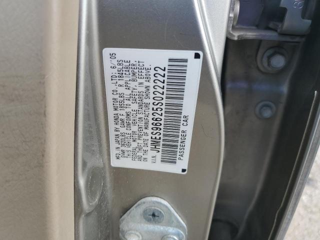 JHMES96625S022222 - 2005 HONDA CIVIC HYBRID Bej foto 12