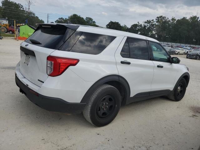 1FM5K8AB4LGD18807 - 2020 FORD EXPLORER POLICE INTERCEPTOR Սպիտակ լուսանկար 3