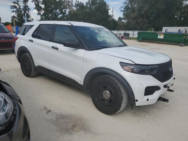 1FM5K8AB4LGD18807 - 2020 FORD EXPLORER POLICE INTERCEPTOR Սպիտակ լուսանկար 4