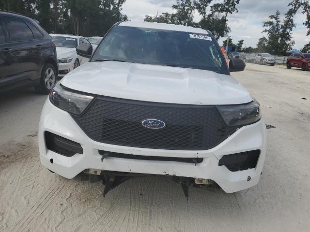 1FM5K8AB4LGD18807 - 2020 FORD EXPLORER POLICE INTERCEPTOR Սպիտակ լուսանկար 5