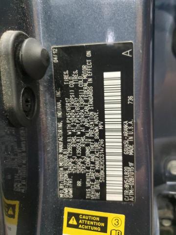 5TDBK3EH2CS147246 - 2012 TOYOTA HIGHLANDER BASE Niebieski zdjęcie 13