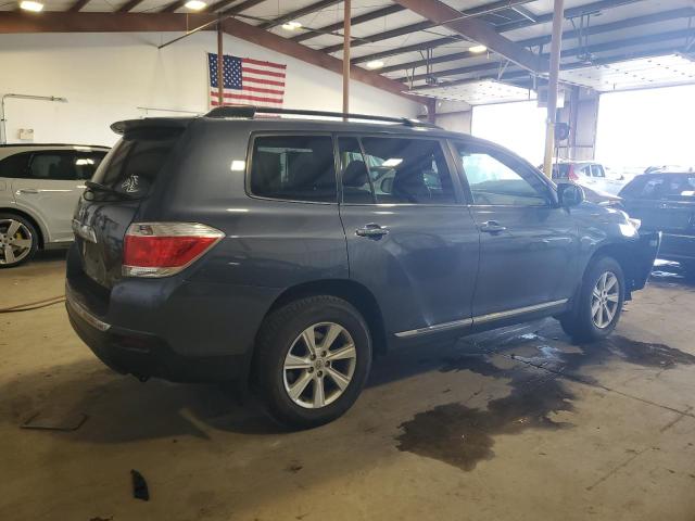5TDBK3EH2CS147246 - 2012 TOYOTA HIGHLANDER BASE Niebieski zdjęcie 3