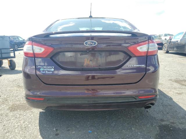 3FA6P0SU9DR365679 - 2013 FORD FUSION TITANIUM PHEV MAROON photo 6