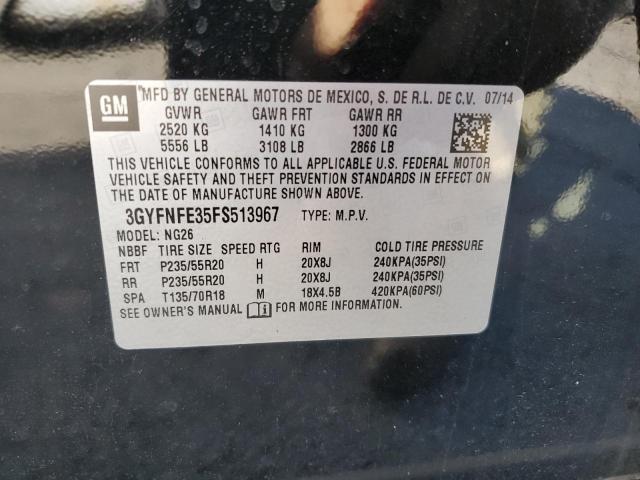 3GYFNFE35FS513967 - 2015 CADILLAC SRX PERFORMANCE COLLECTION Қара фото 13