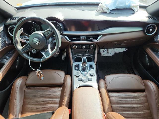 ZASPAKBN2M7D13670 - 2021 ALFA ROMEO STELVIO TI SILVER photo 8