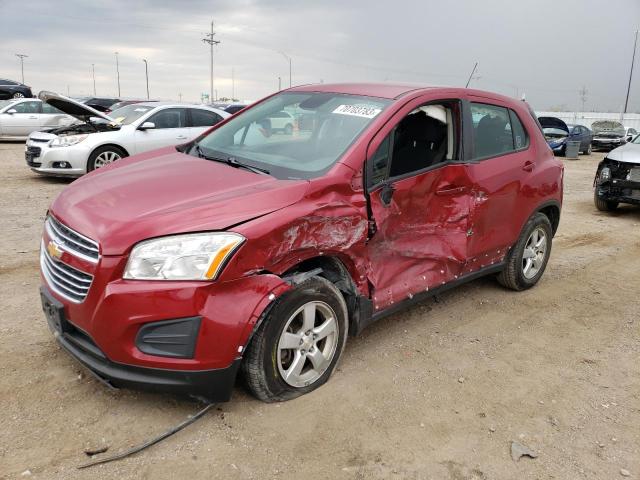 KL7CJPSB2FB208649 - 2015 CHEVROLET TRAX 1LS RED photo 1