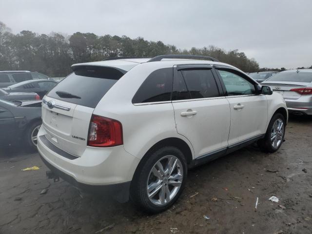 2FMDK3KC3DBA07092 - 2013 FORD EDGE LIMITED WHITE photo 3