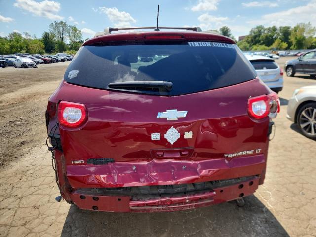 1GNLVGED9AJ207251 - 2010 CHEVROLET TRAVERSE LT RED photo 6