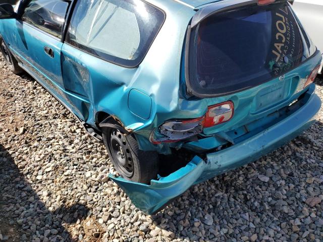 2HGEH2361NH543775 - 1992 HONDA CIVIC VX GREEN photo 10