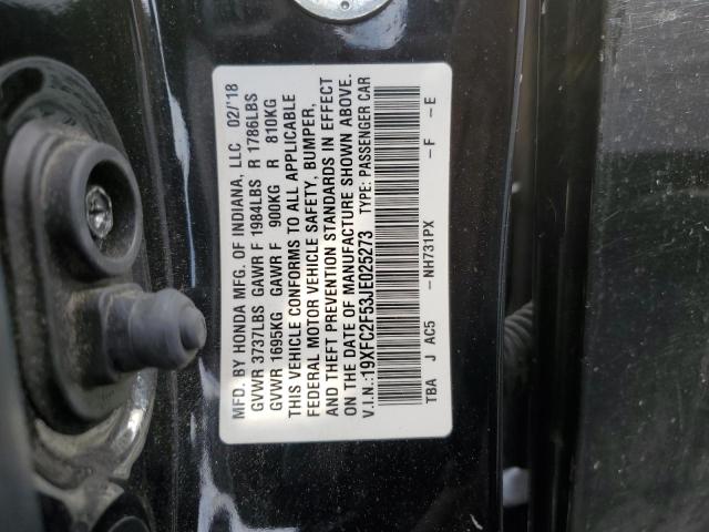 19XFC2F53JE025273 - 2018 HONDA CIVIC LX Qara foto 12