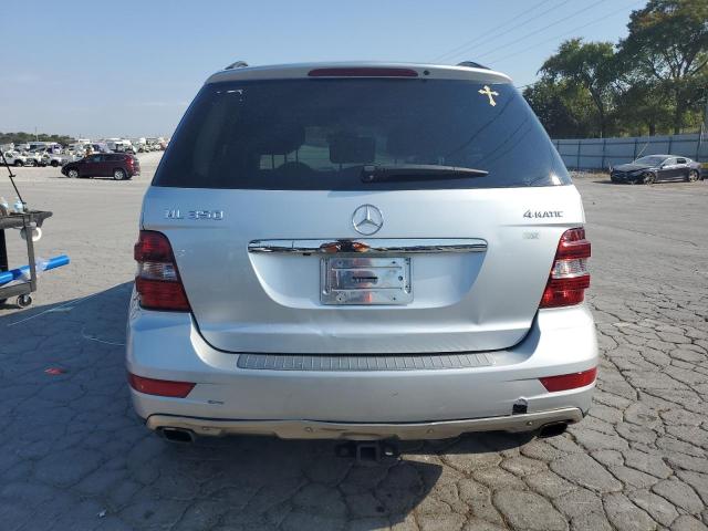4JGBB8GBXBA702571 - 2011 MERCEDES-BENZ ML 350 4MATIC SILVER photo 6