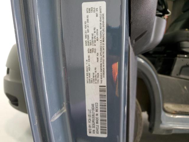 3C6URVJG8LE136346 - 2020 RAM PROMASTER 3500 HIGH Կապույտ լուսանկար 13