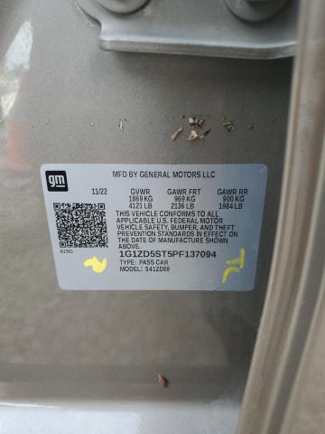 1G1ZD5ST5PF137094 - 2023 CHEVROLET MALIBU LT Brązowy zdjęcie 12