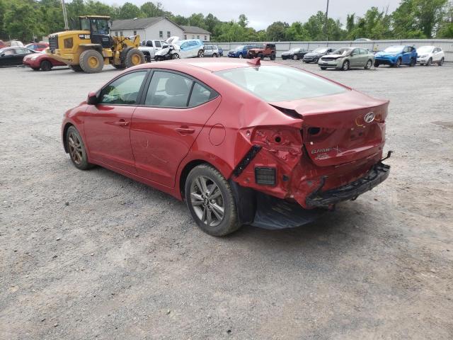 5NPD84LF2HH123461 - 2017 HYUNDAI ELANTRA SE RED photo 3