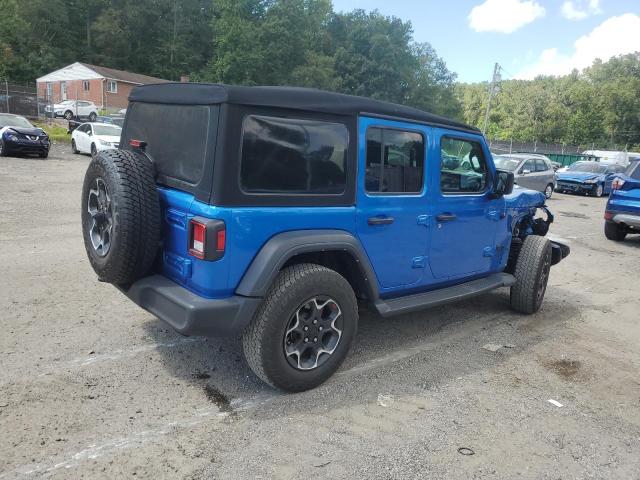 1C4HJXDN9MW722147 - 2021 JEEP WRANGLER U SPORT Көк фото 3