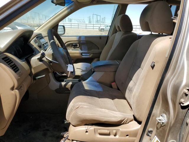 5FNYF28417B028275 - 2007 HONDA PILOT EX BROWN photo 7