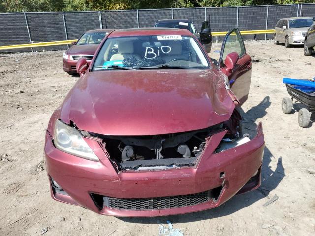 JTHBF5C24C5163743 - 2012 LEXUS IS 250 RED photo 11