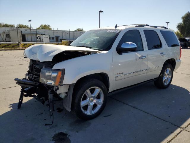 1GNSCCE00CR151132 - 2012 CHEVROLET TAHOE C1500 LTZ WHITE photo 1