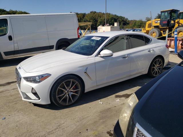 KMTG24LA0KU016586 - 2019 GENESIS G70 SPORT WHITE photo 1