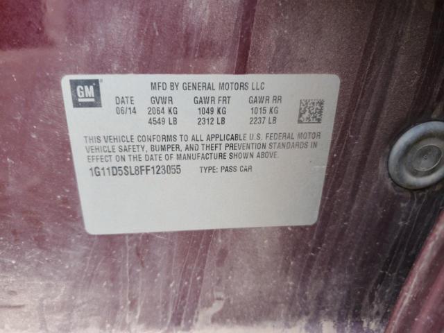 1G11D5SL8FF123055 - 2015 CHEVROLET MALIBU 2LT 栗色 照片 13