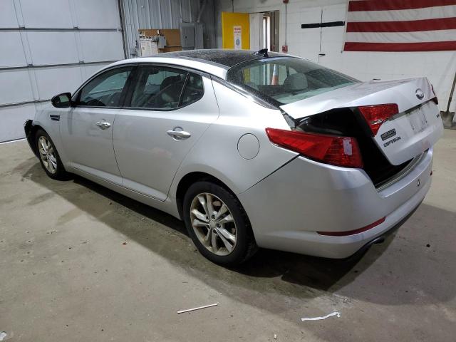 5XXGN4A74DG148367 - 2013 KIA OPTIMA EX SILVER photo 2