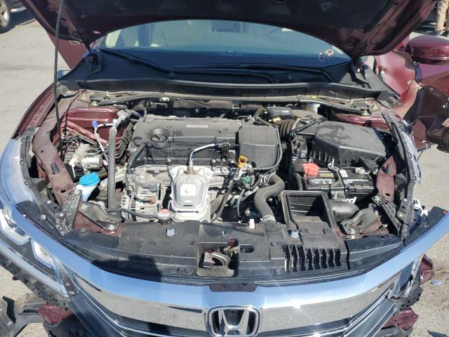 1HGCR2F89HA143662 - 2017 HONDA ACCORD EXL BURGUNDY photo 11
