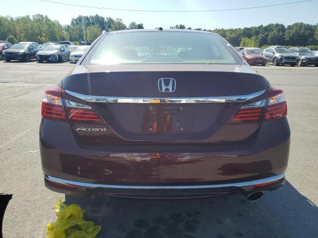 1HGCR2F89HA143662 - 2017 HONDA ACCORD EXL BURGUNDY photo 6