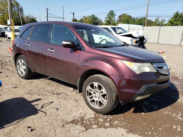 2HNYD28278H534784 - 2008 ACURA MDX MAROON photo 4