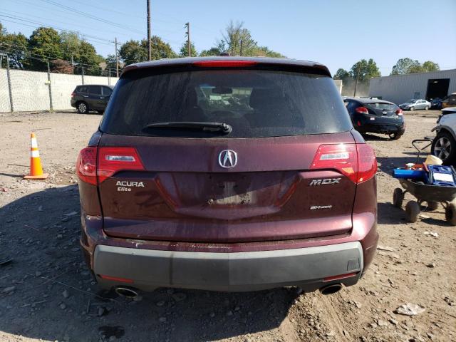 2HNYD28278H534784 - 2008 ACURA MDX MAROON photo 6