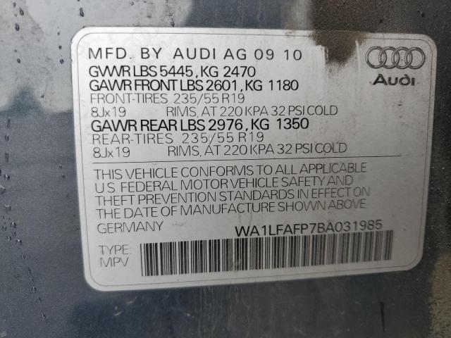 WA1LFAFP7BA031985 - 2011 AUDI Q5 PREMIUM PLUS 蓝色 照片 13