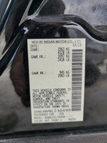 1N4BL4BV4KC230499 - 2019 NISSAN ALTIMA S 黑色 照片 13