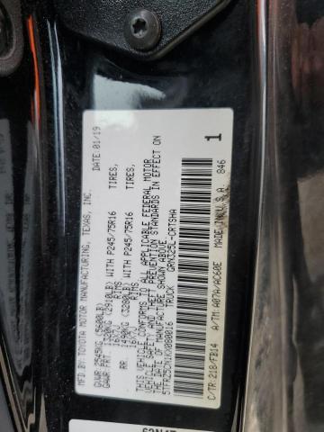 5TFRZ5CN1KX080016 - 2019 TOYOTA TACOMA ACCESS CAB 黑色 照片 12