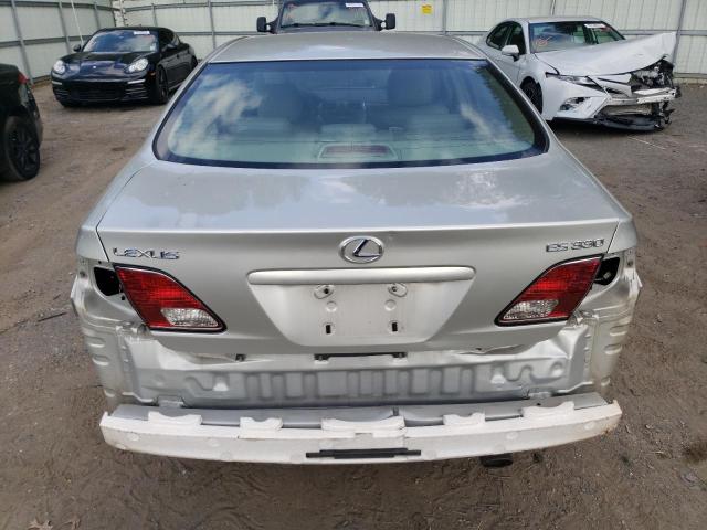 JTHBA30G545012415 - 2004 LEXUS ES 330 SILVER photo 6