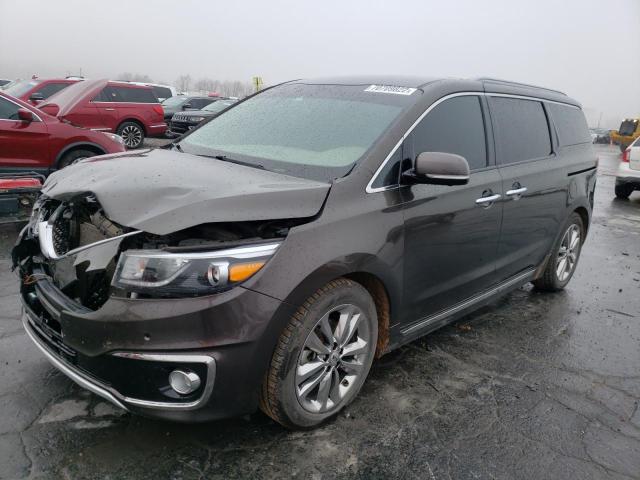 KNDME5C12J6373916 - 2018 KIA SEDONA SXL BROWN photo 1