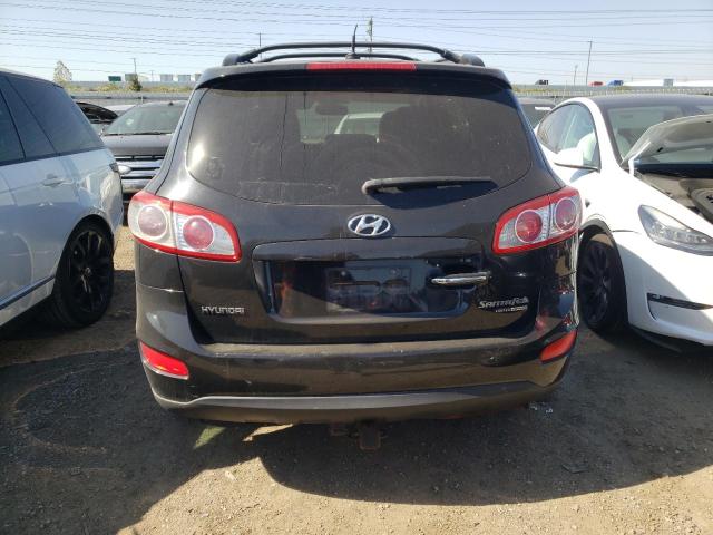 5NMSKDAG2AH371281 - 2010 HYUNDAI SANTA FE LIMITED BLACK photo 6