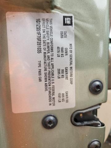 1G1ZS51F76F281035 - 2006 CHEVROLET MALIBU LS Yaşıl foto 13