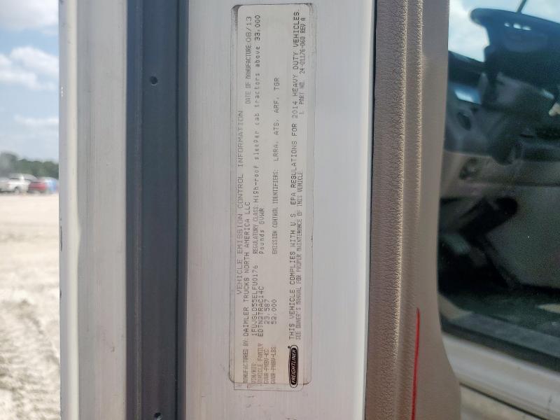 1FUJGLD55ELFU0176 - 2014 FREIGHTLINER CASCADIA 1 WHITE photo 10