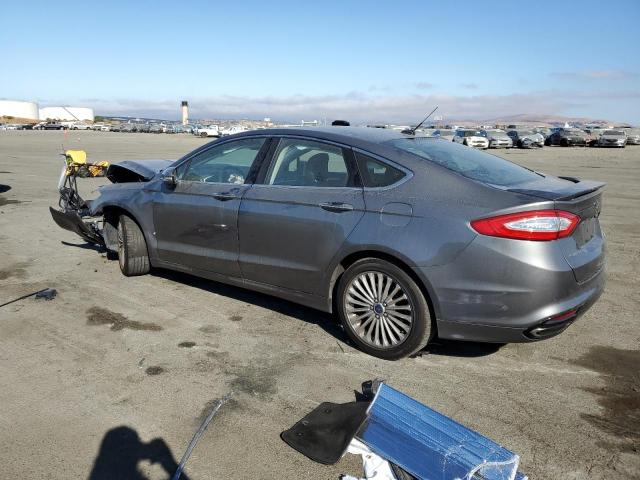 3FA6P0K9XER232054 - 2014 FORD FUSION TITANIUM GRAY photo 2