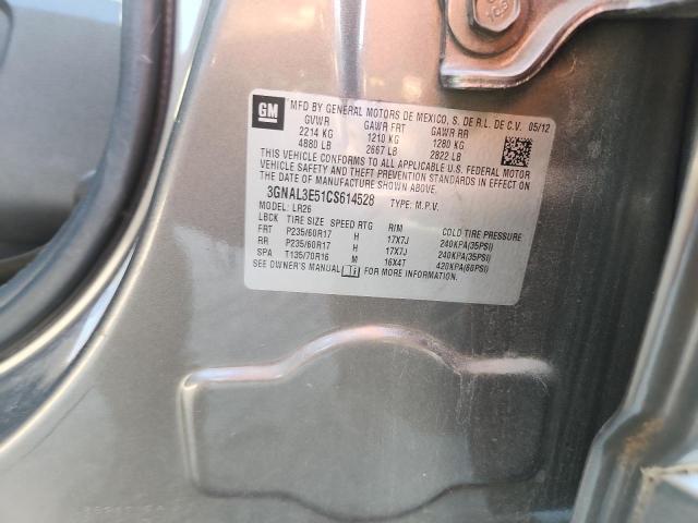 3GNAL3E51CS614528 - 2012 CHEVROLET CAPTIVA SPORT Marrón foto 13