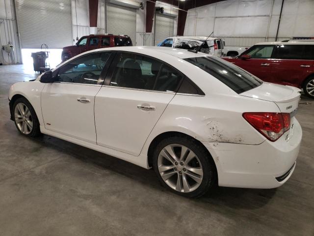 1G1PG5SB4E7374768 - 2014 CHEVROLET CRUZE LTZ WHITE photo 2