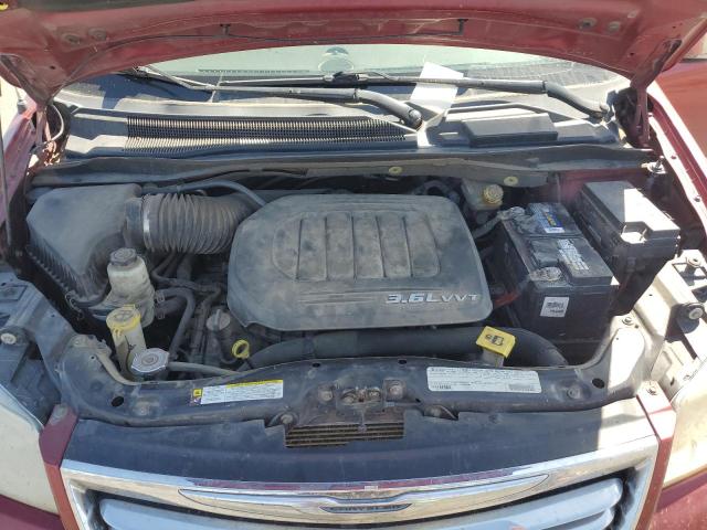 2C4RC1CG7CR156527 - 2012 CHRYSLER TOWN & COU TOURING L MAROON photo 12