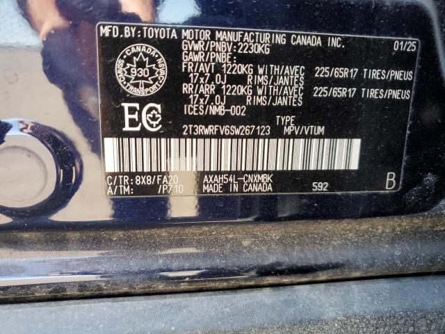 2T3RWRFV6SW267123 - 2025 TOYOTA RAV4 XLE BLUE photo 13